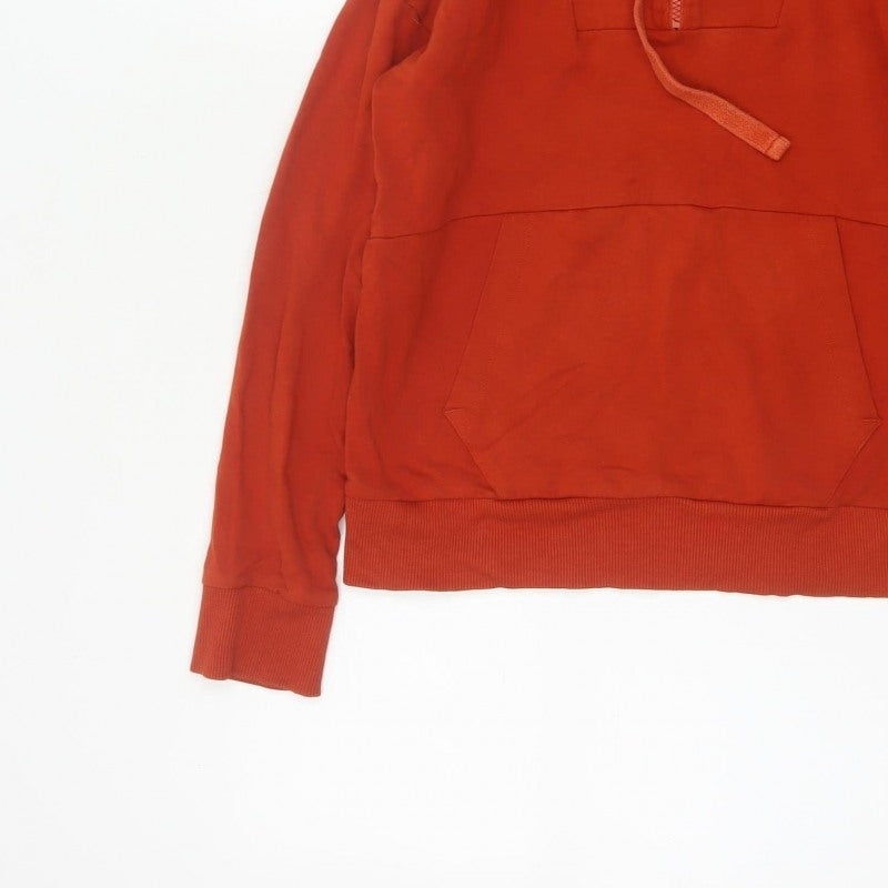 BAM Bamboo Clothing Women’s Red S Half Zip Hooded Pullover Hoodie