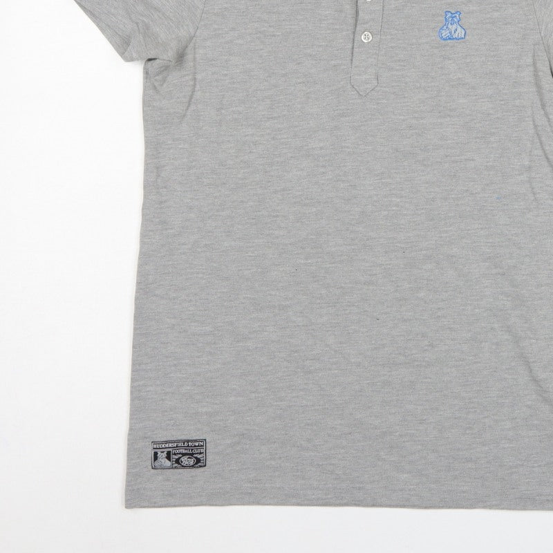 Huddersfield Town Men’s Grey M Football Embroidered Polo Shirt