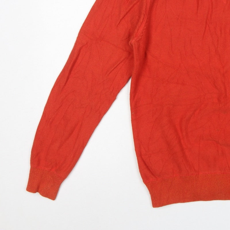 Jack Wills Men’s Orange M Cotton Crew Neck Pullover Jumper