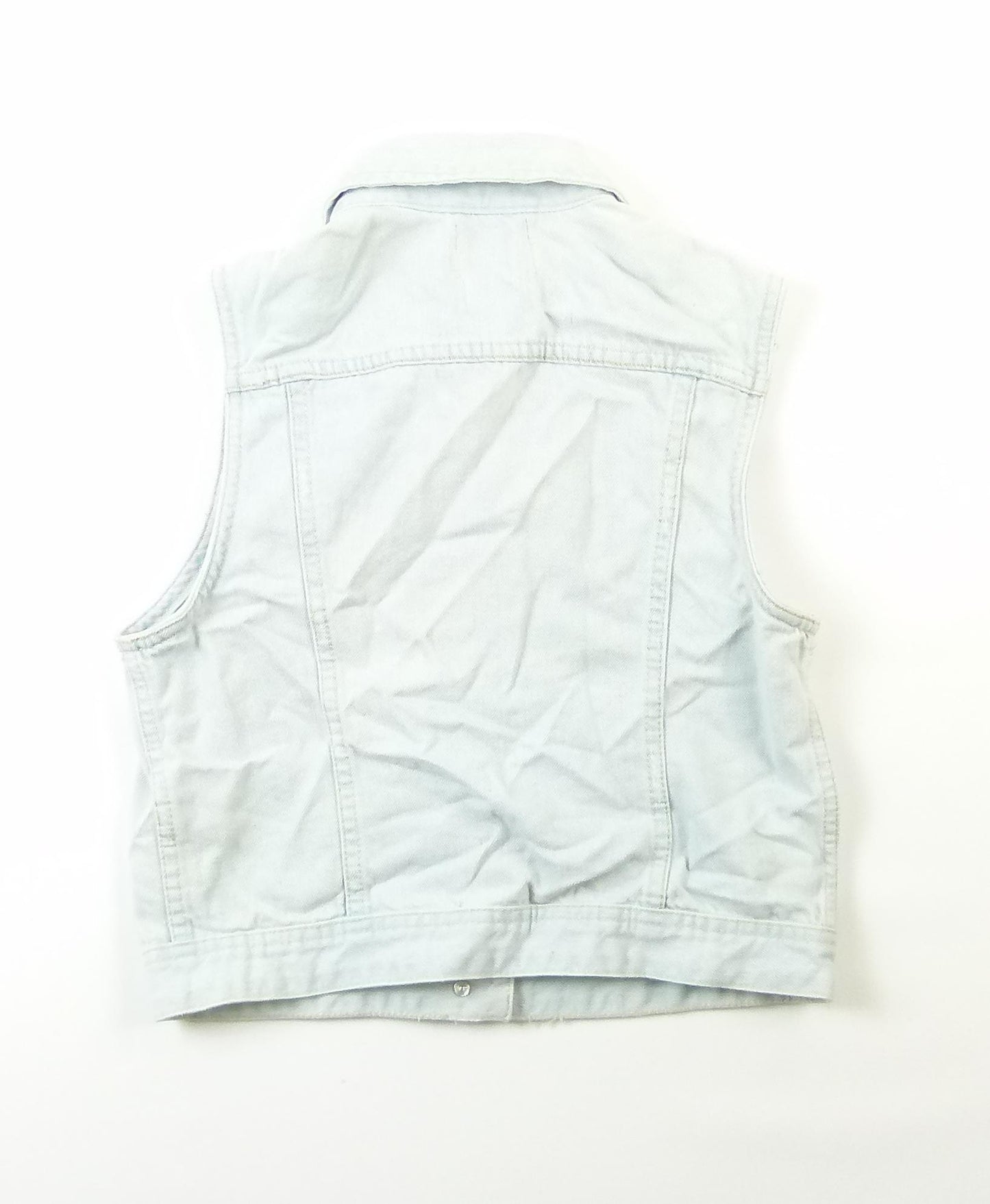New Look Girls Blue Plain Denim Waistcoat Age 12-13
