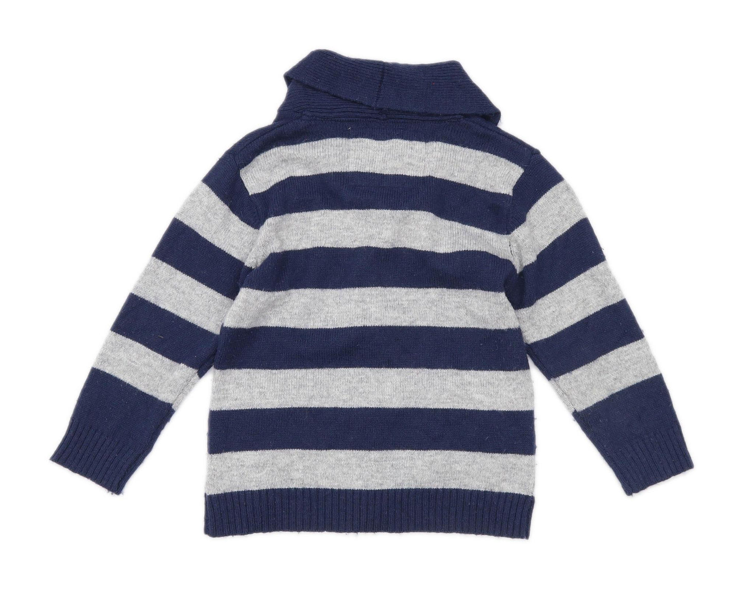 Rebel Boys Striped Blue Jumper Age 5-6 Years