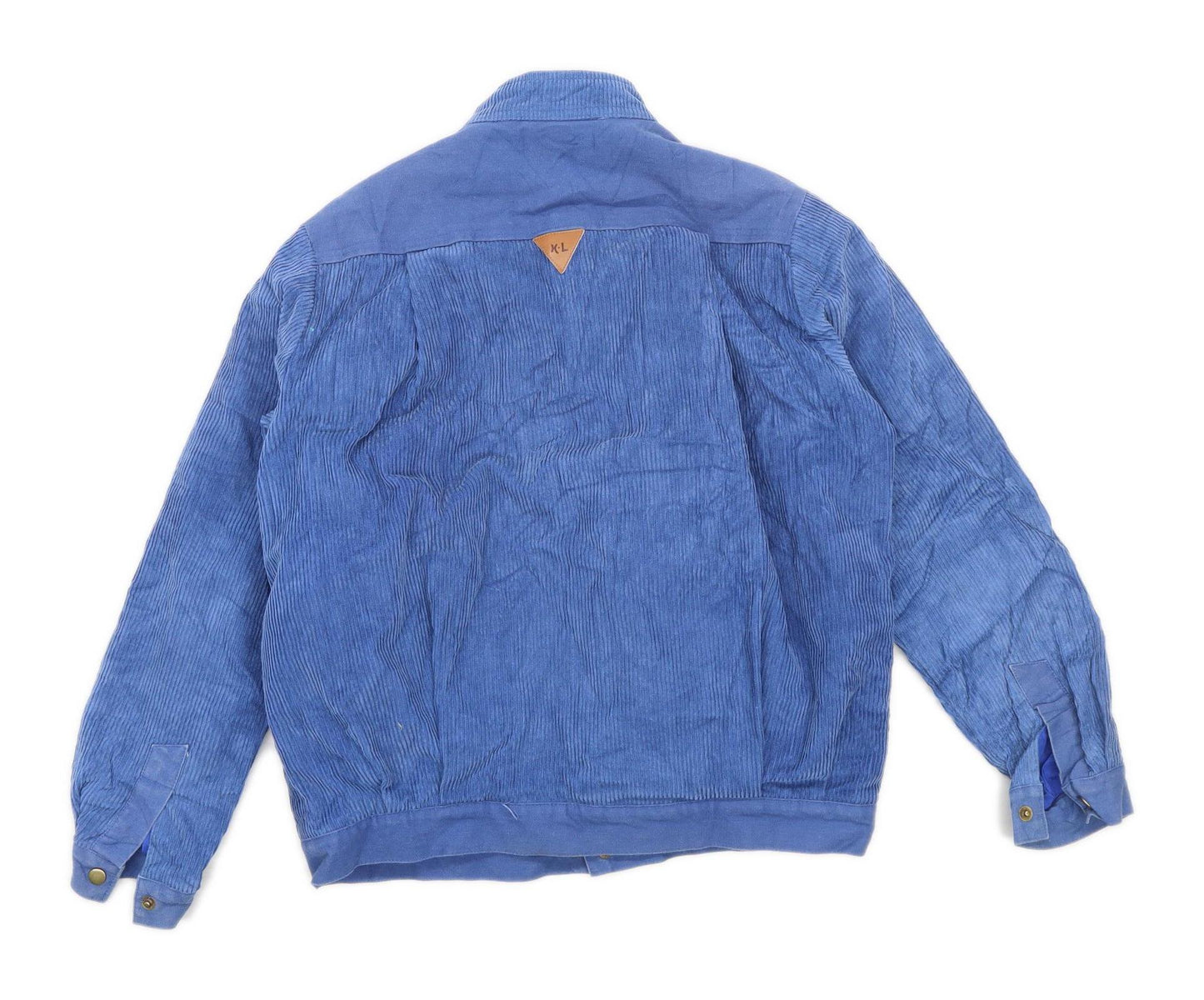 K L Boys Textured Blue Coat Age 11-12