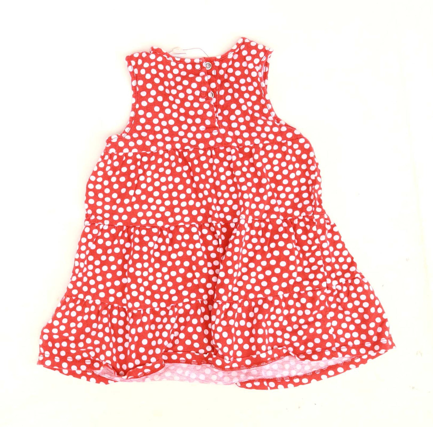 H&M Girls Spotted Red Dress Age 2