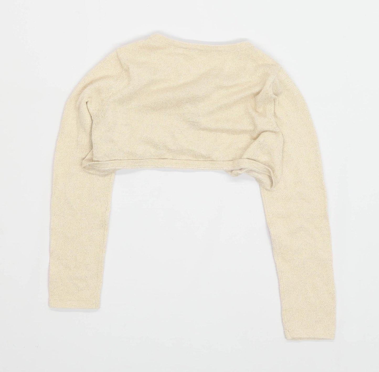 H&M Girls Gold Cardigan Age 6-8