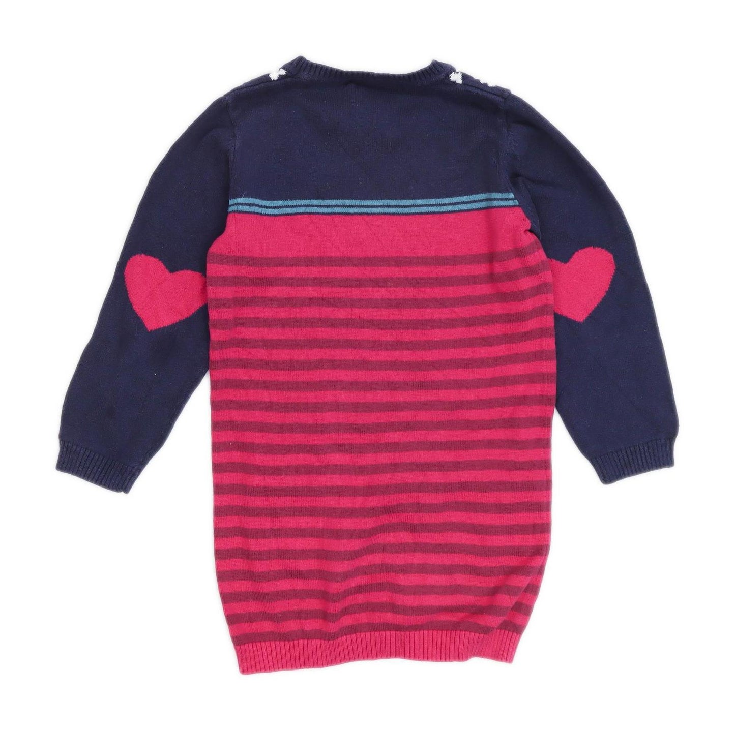 Evie Angel Girls Striped Multi-Coloured Dress Age 5
