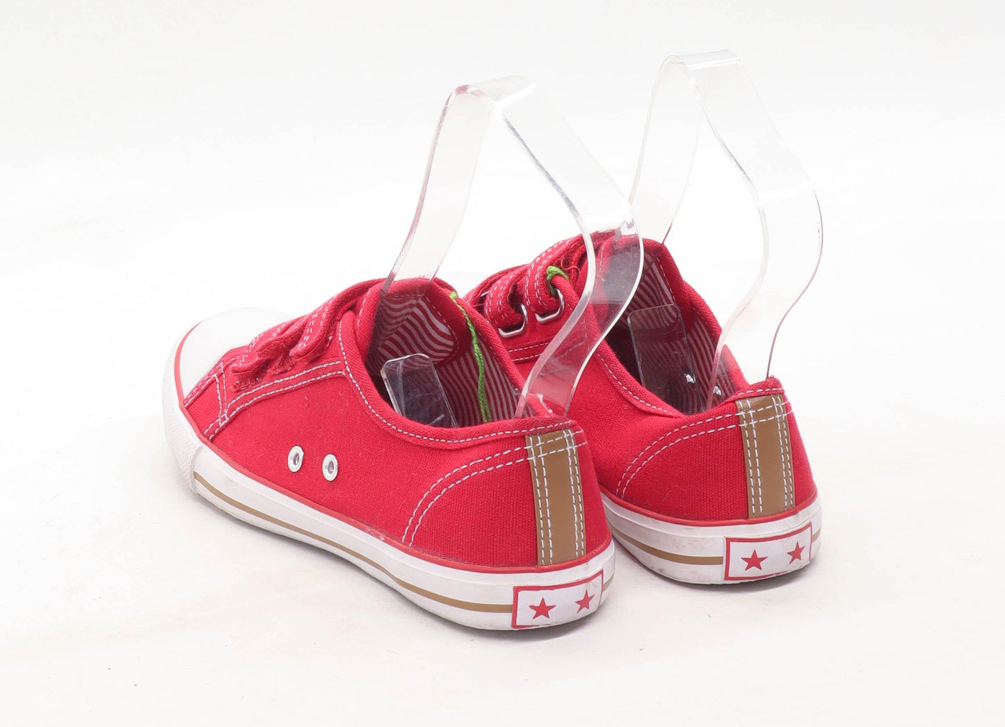 TU Boys UK Size 2 Red Plimsolls