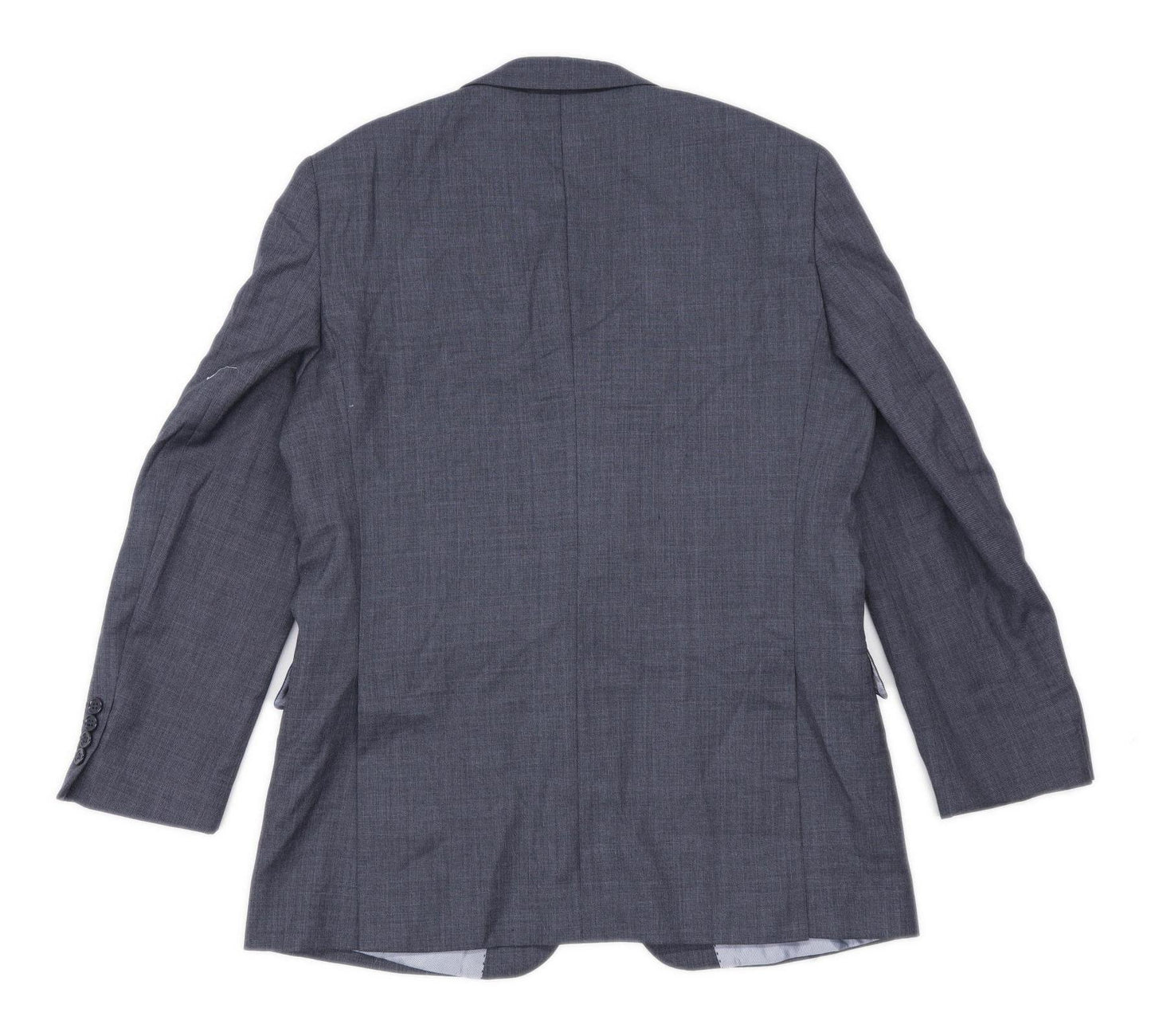 Savoy Taylors Guild Mens Wool Blend Grey Suit Jacket 40 Chest (Short)