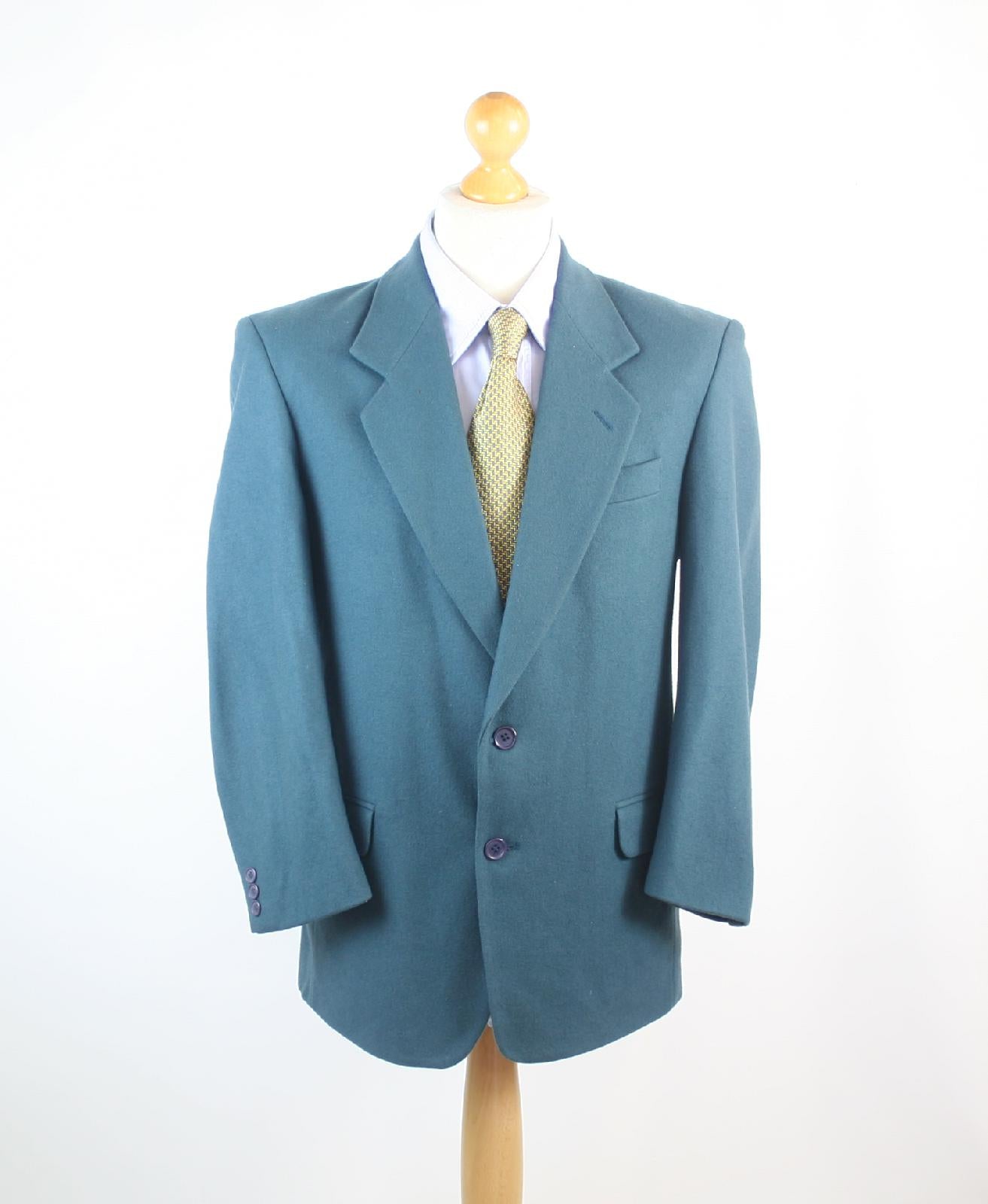 Fosters Mens Green Suit Jacket 36 Chest (Regular)