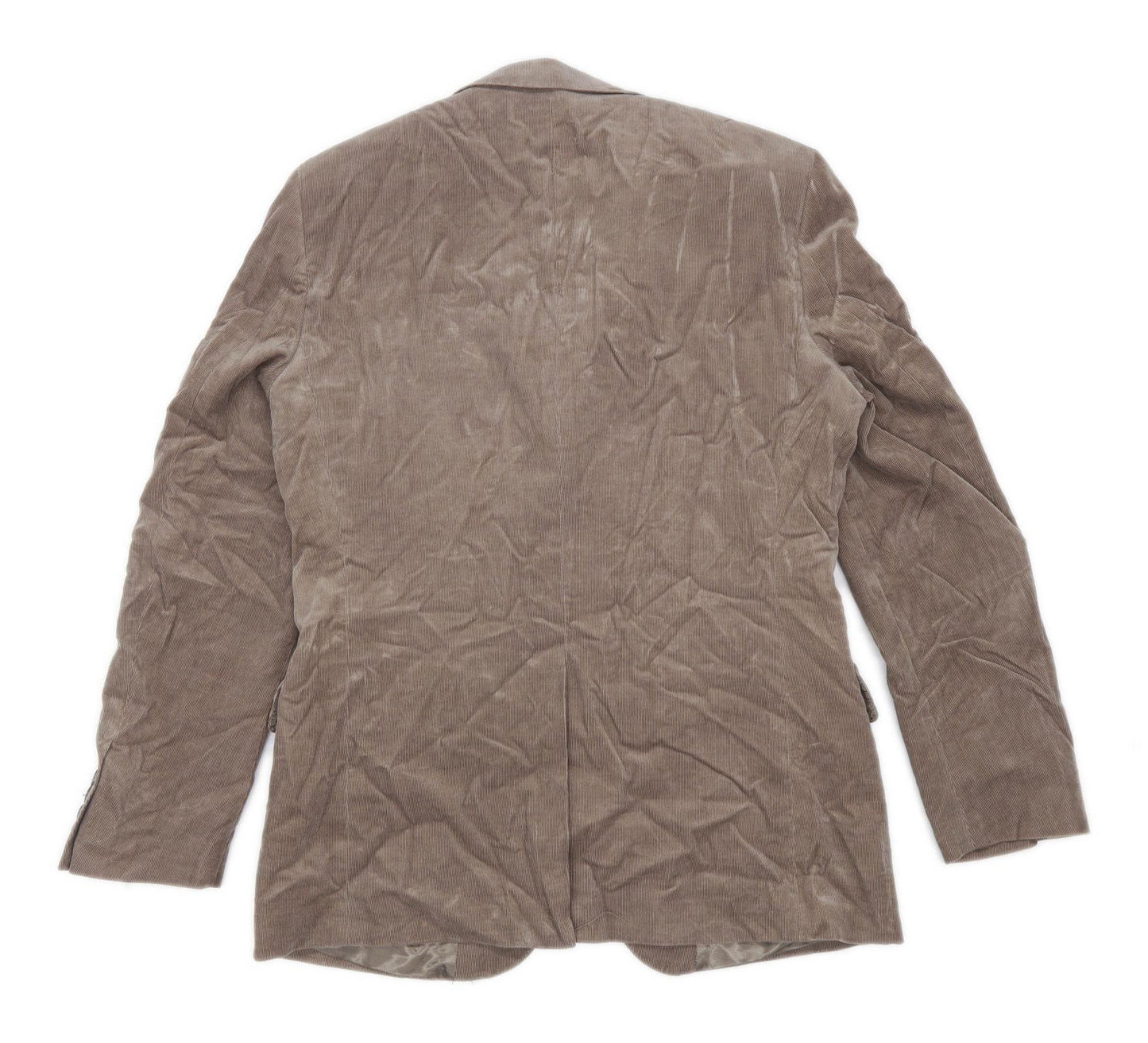 H&M Mens Corduroy Beige Suit Jacket 40 Chest (Regular)