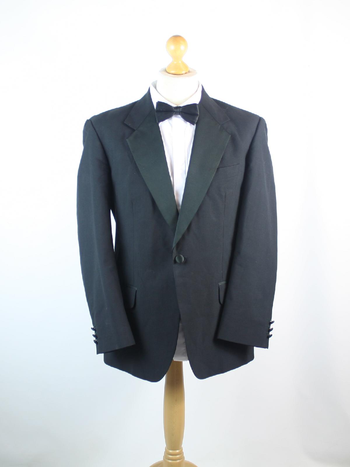 NT International Mens Black Dinner Jacket 40 Chest (Regular)