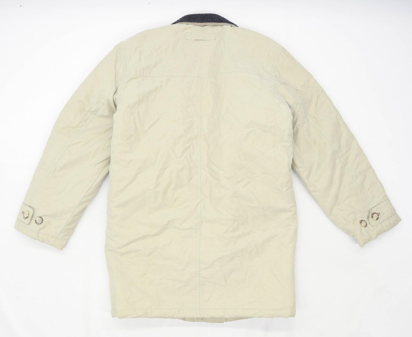 Aldon Mens Size S Cotton Blend Beige Midweight Coat