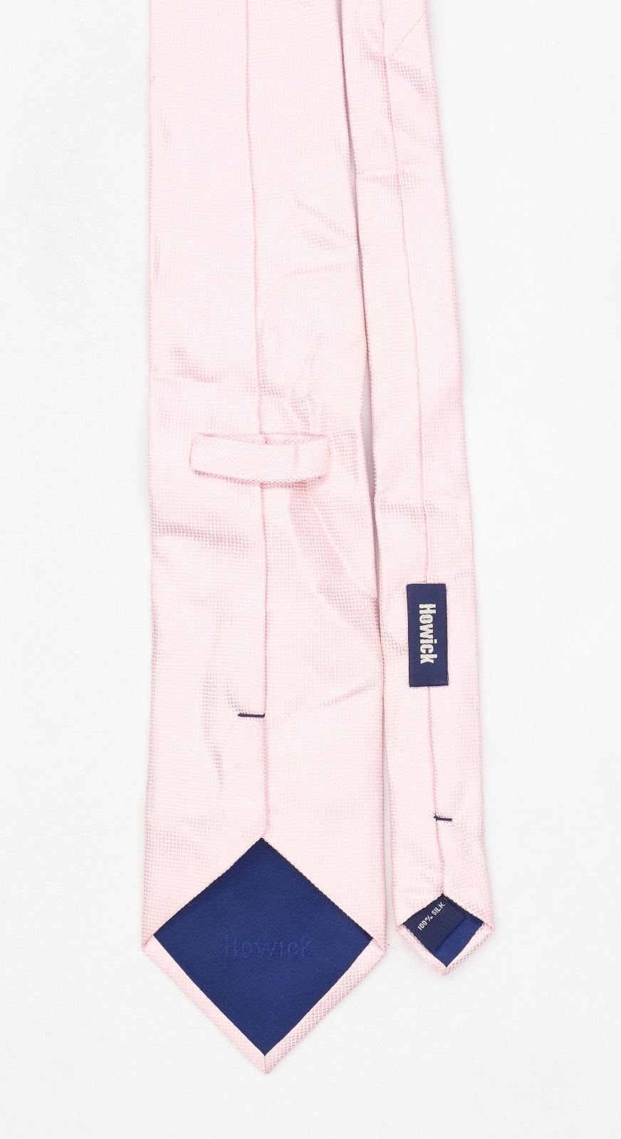 Howick Mens Pink 100% Silk Wide Fit Tie