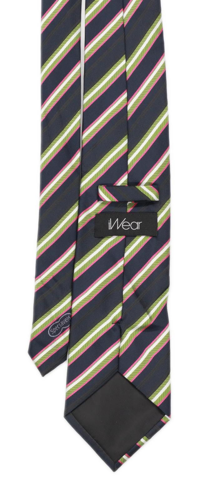 Specsavers iWear Mens Blue Striped Wide Fit Tie