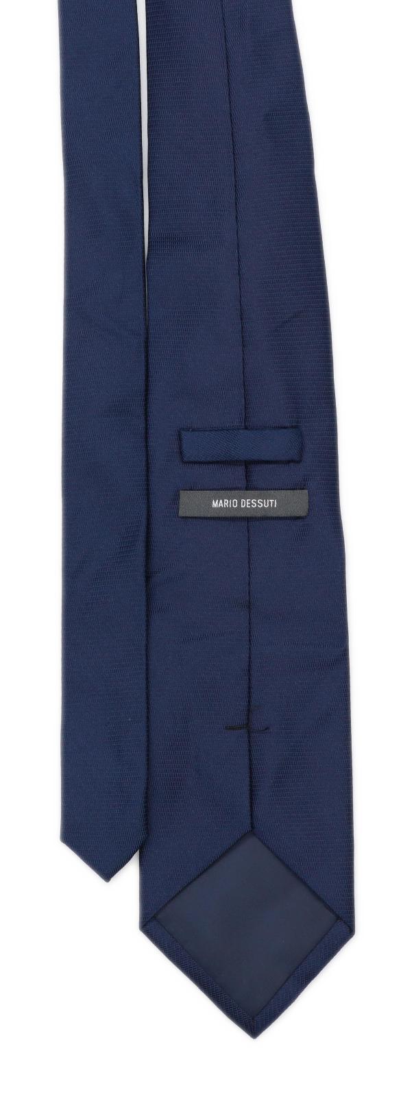 Mario Dessuti Mens Blue 100% Silk Wide Fit Tie