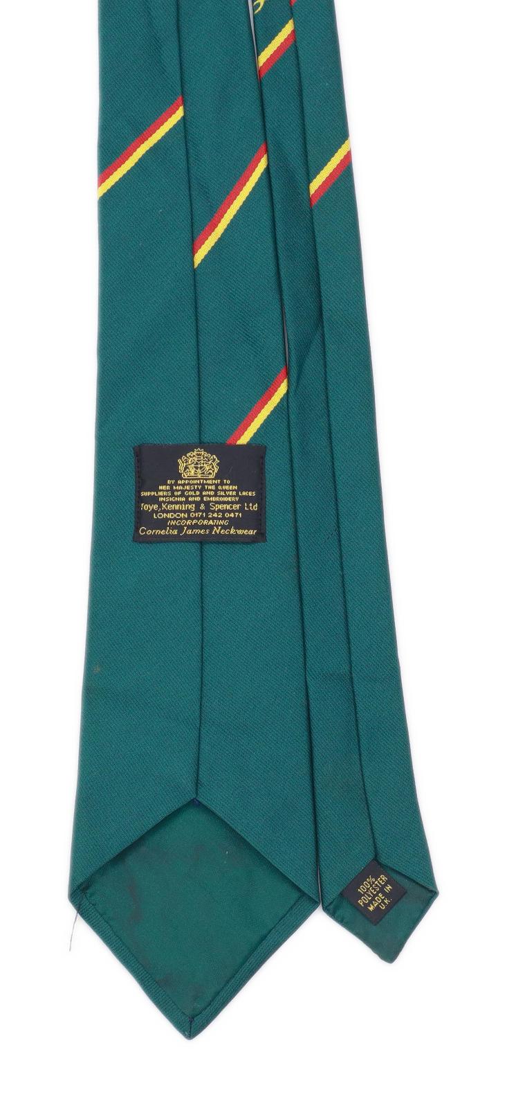 Ngc Hockey Stags Toye Kenning & Spencer Mens Green Striped Wide Fit Tie