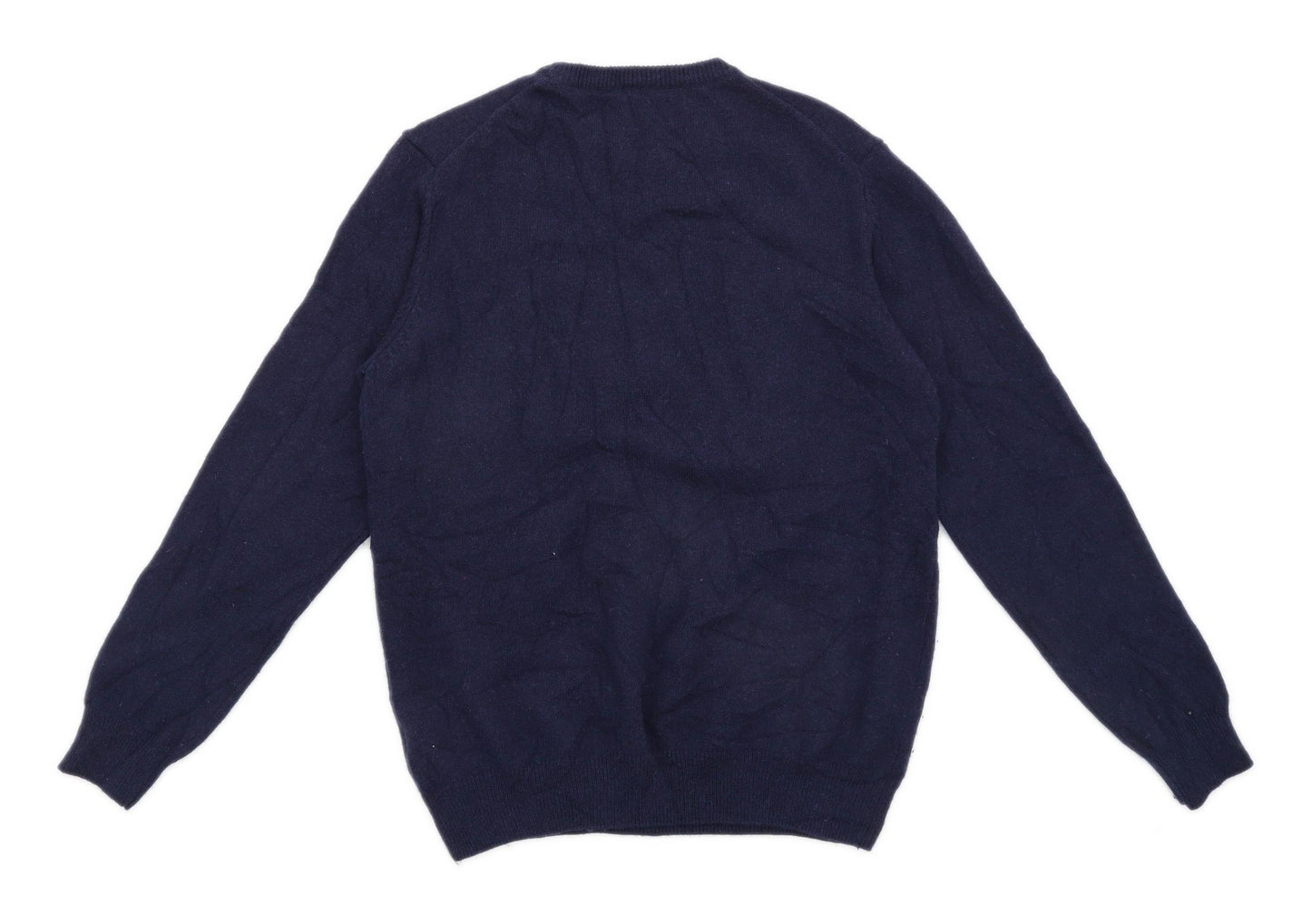 Morley Mens Size L Lambswool Blue Jumper