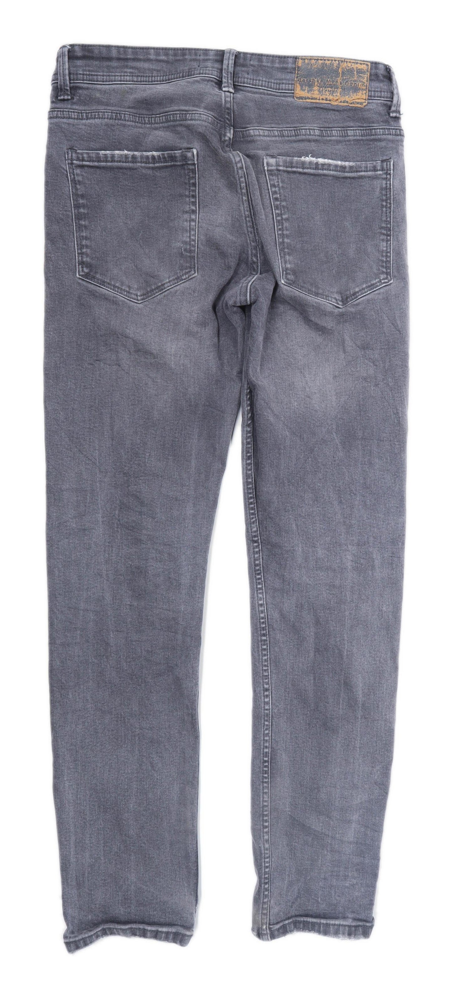 Bershka Mens Grey Denim Jeans Size W30/L29