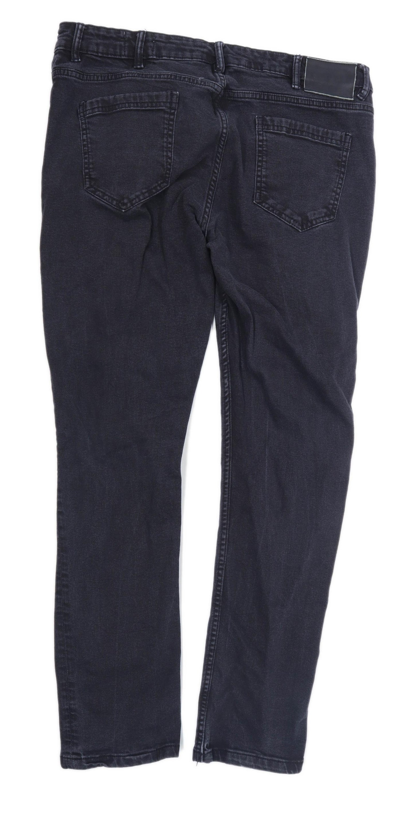 Denim Co Mens Black Denim Jeans Size W38/L32