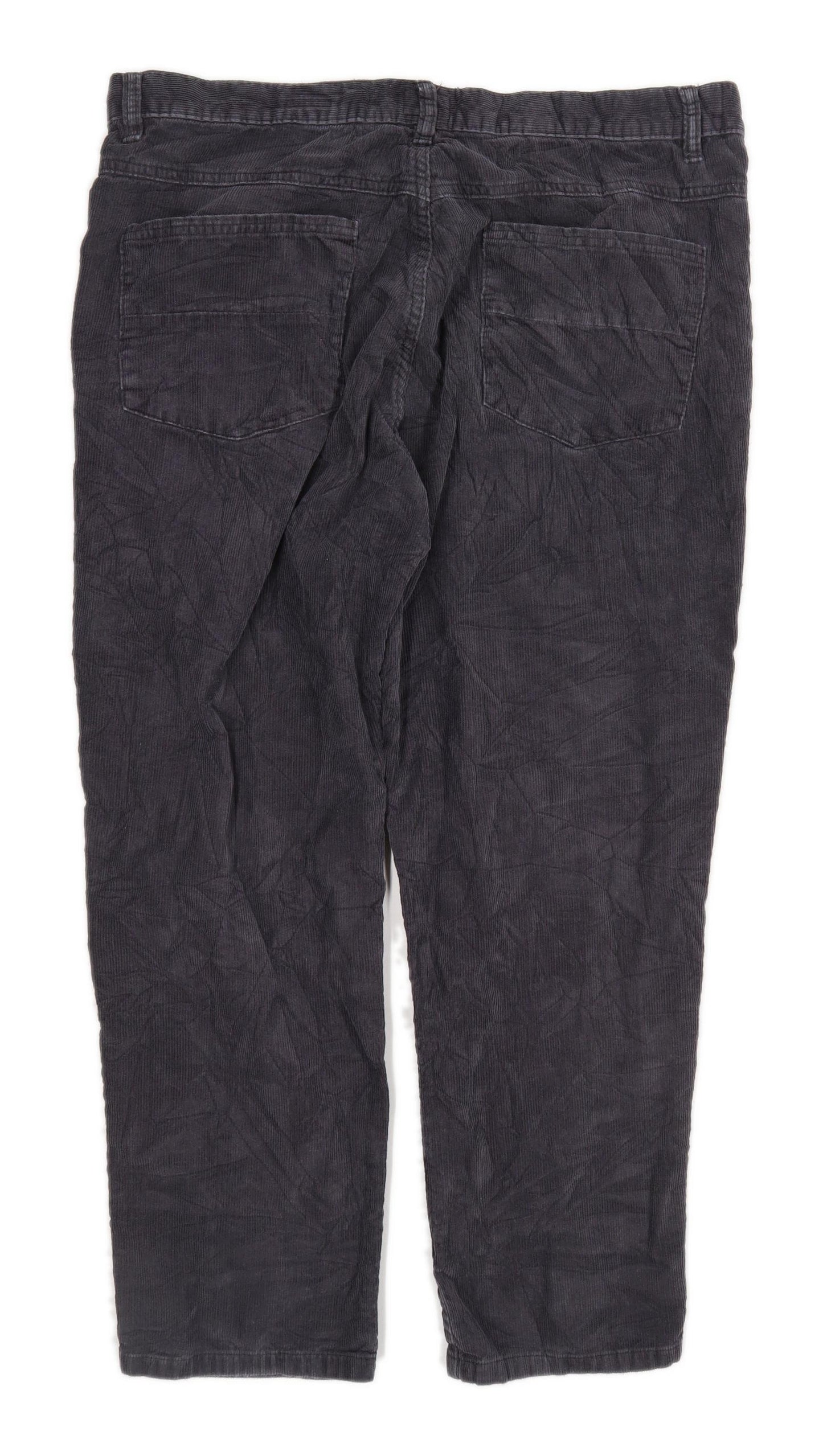 Matalan Mens Textured Grey Corduroy Jeans Size W38/L29