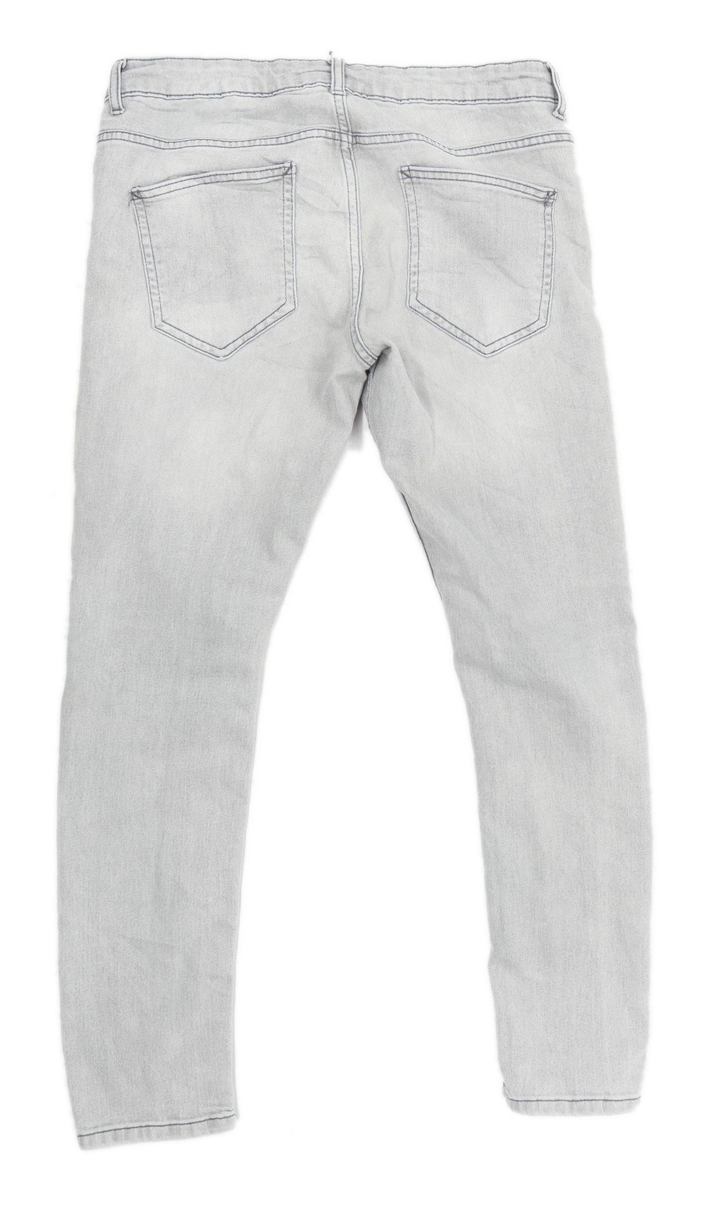 Denim Co Mens Grey Denim Jeans Size W34/L30