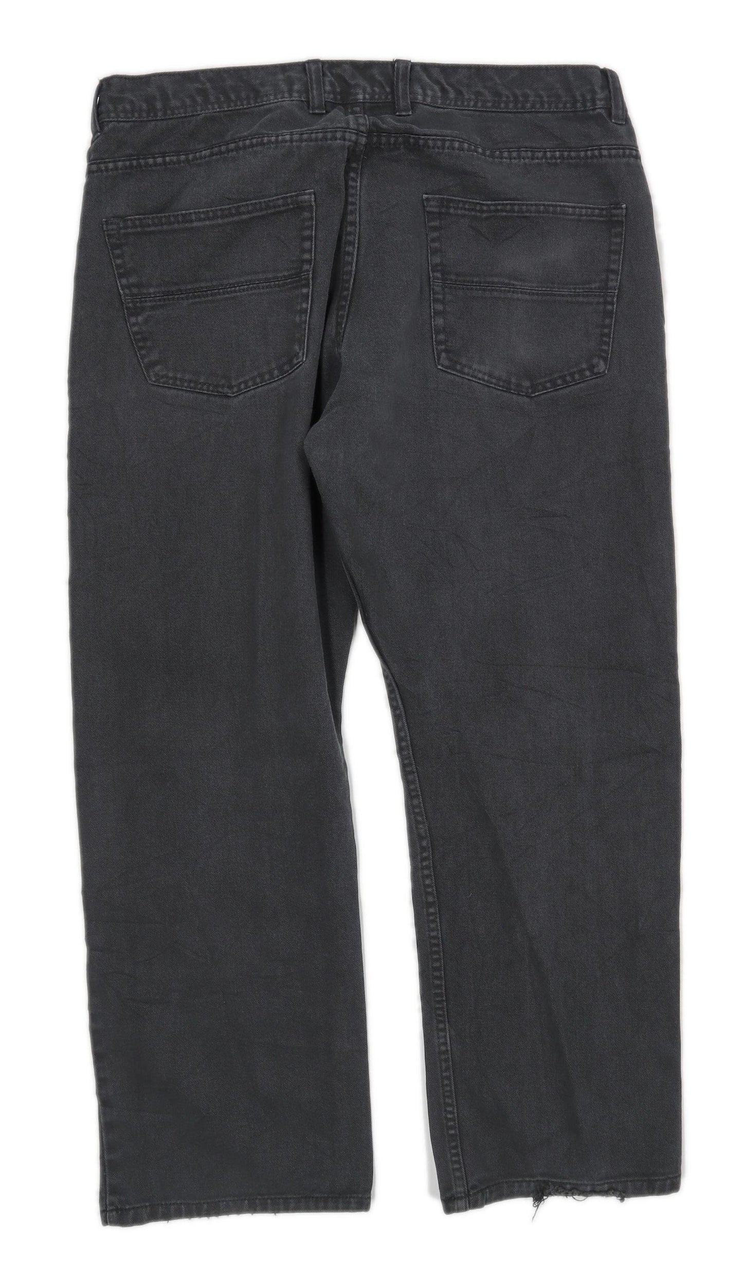 Denim Co Mens Black Denim Jeans Size W38/L30