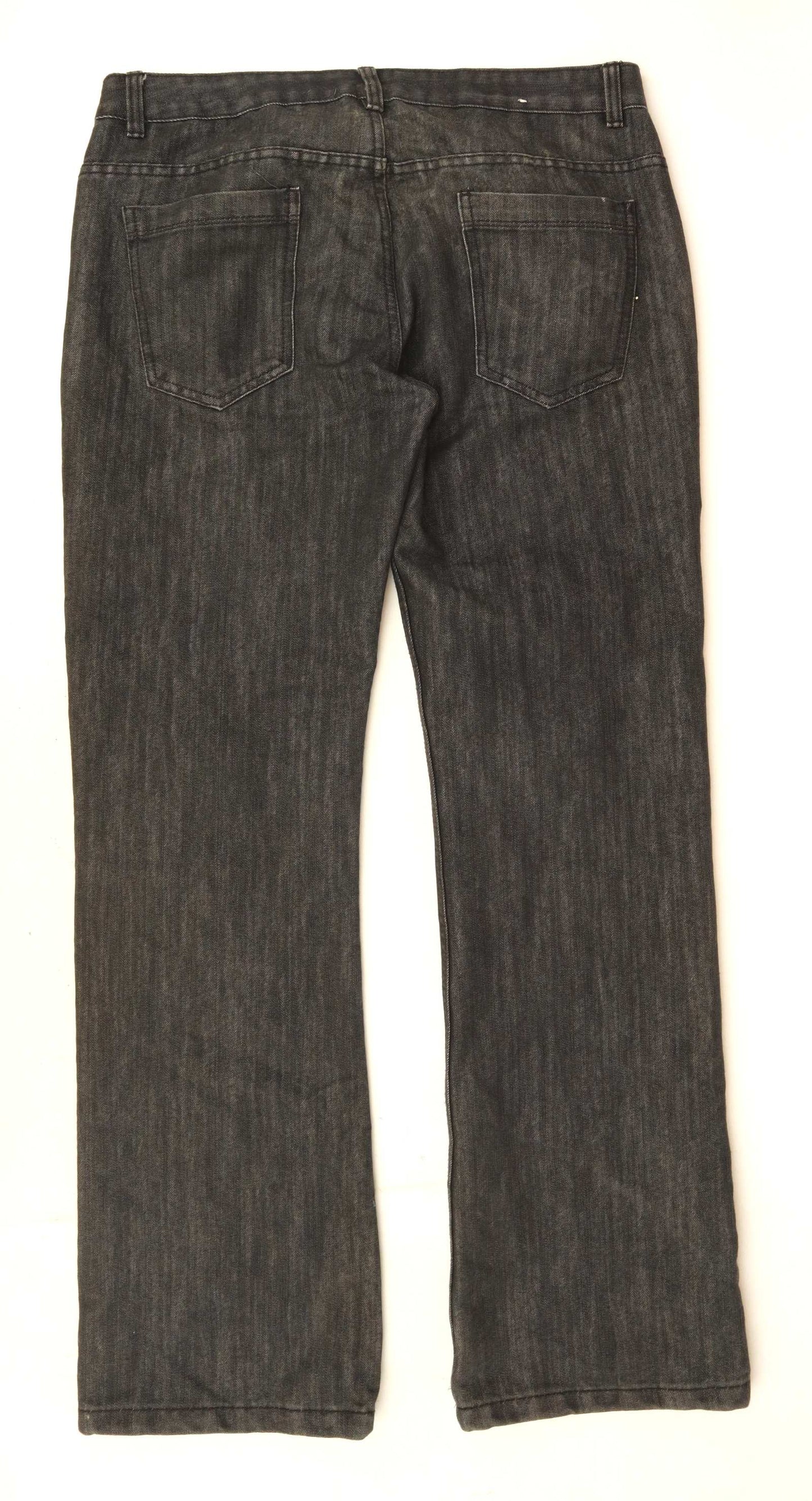Denim Co Mens Black Jeans Size W32/L30