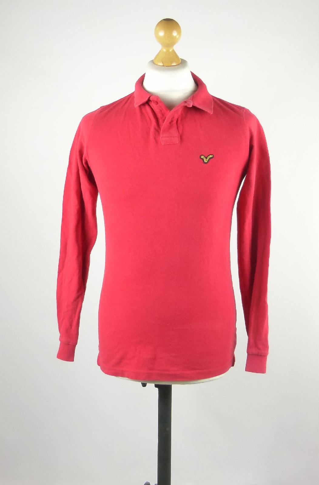 Voi Jeans Red Cotton Mens Polo Shirt Size S