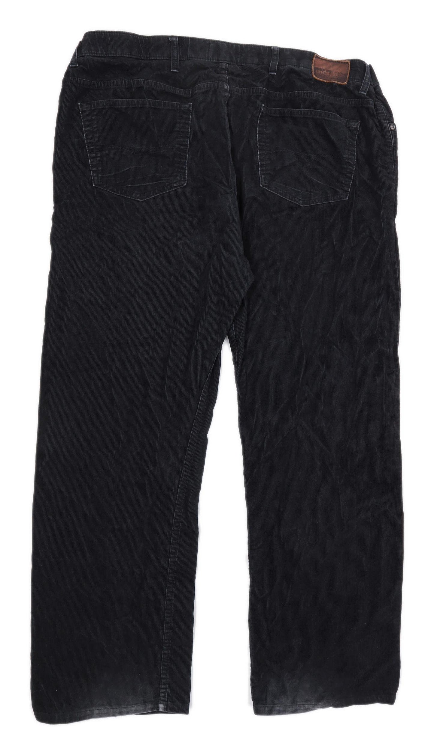 Blue Harbour Mens Black Corduroy Trousers Size W42/L31