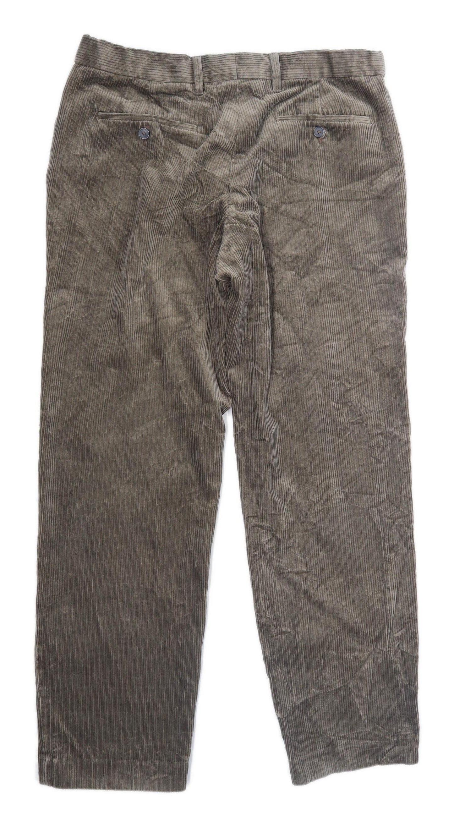 Marks & Spencer Mens Brown Corduroy Trousers Size W34/L31