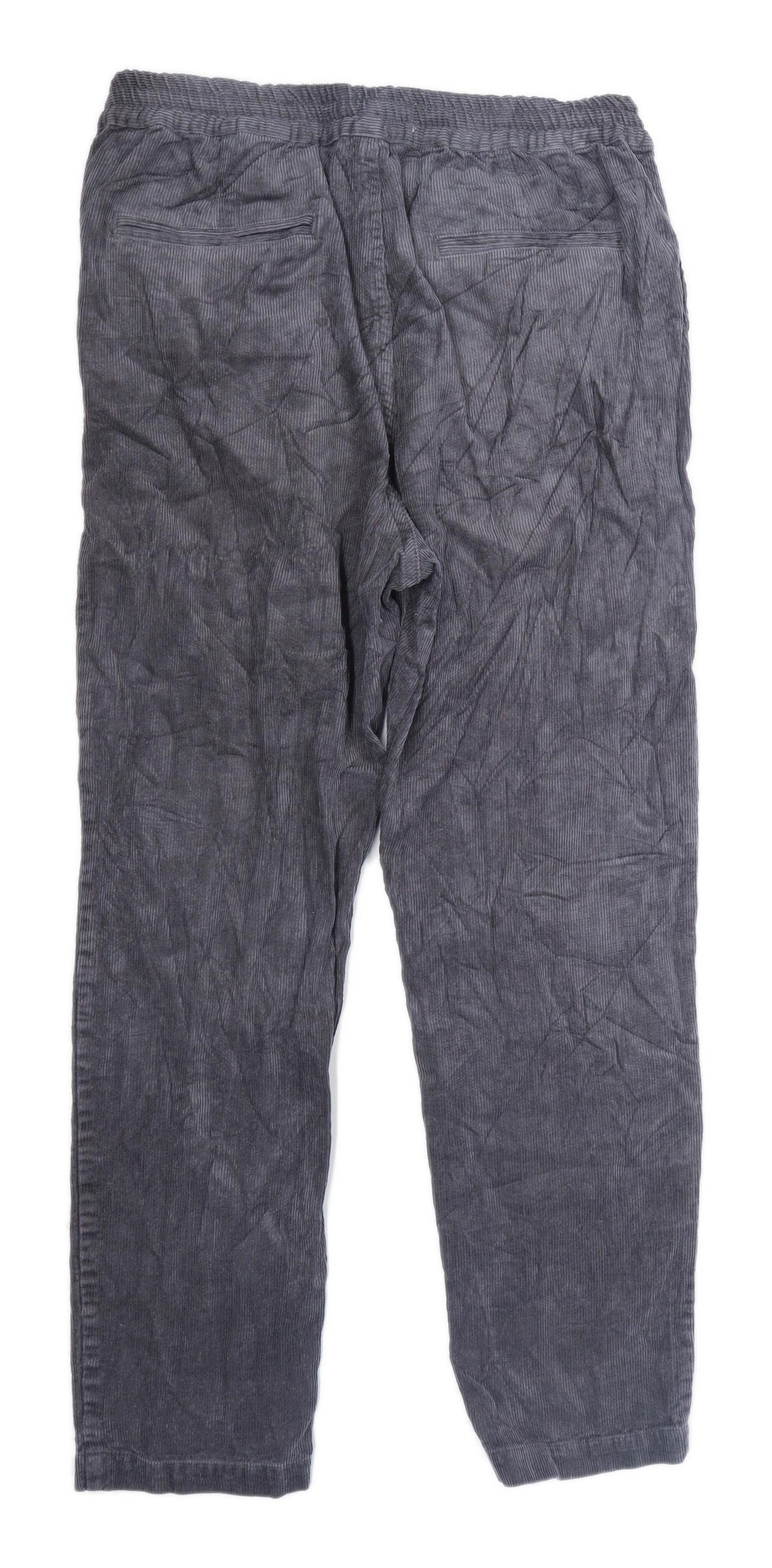 H&M Mens Grey Corduroy Trousers Size S/L26