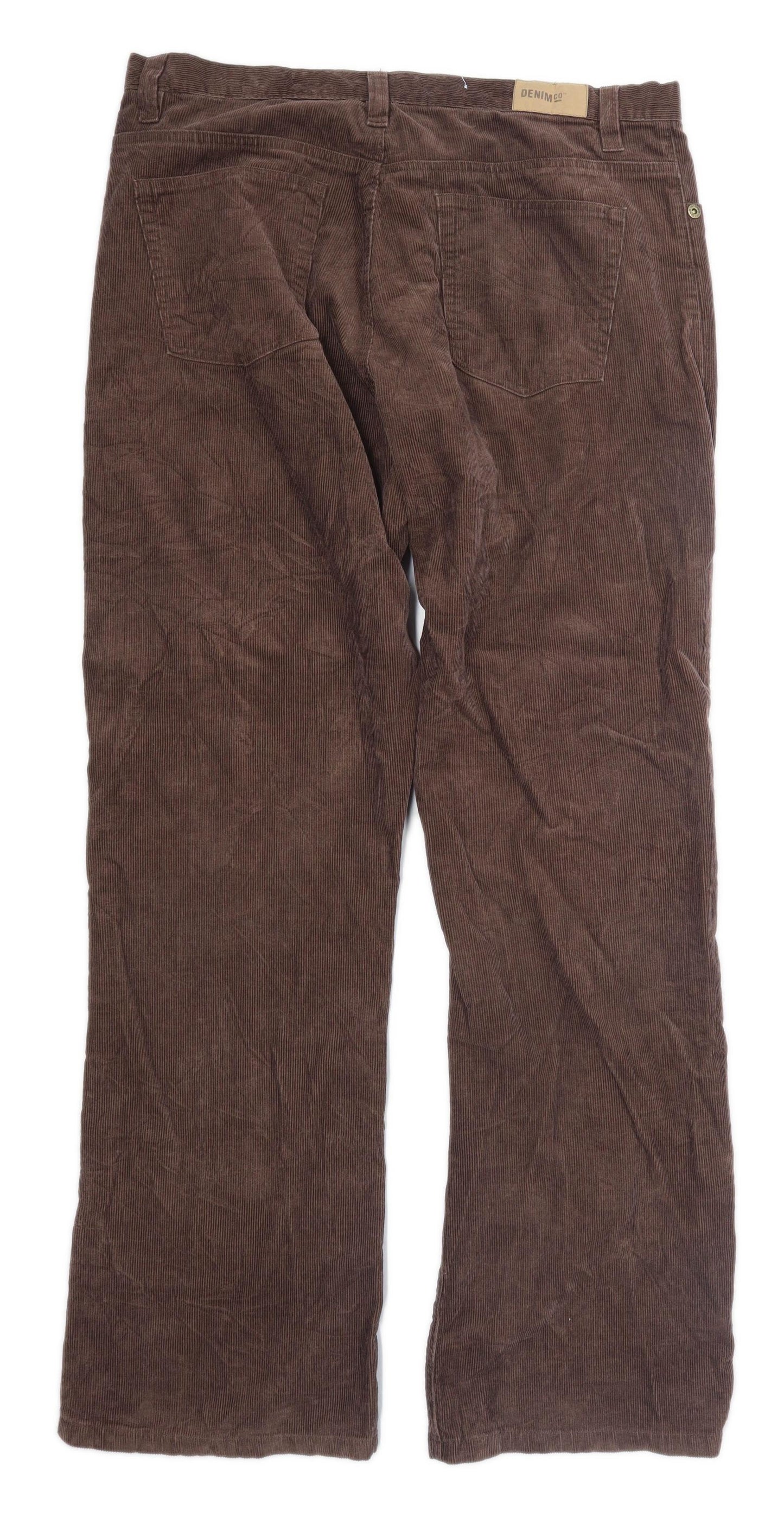 Denim Co Mens Brown Corduroy Trousers Size W36/L32