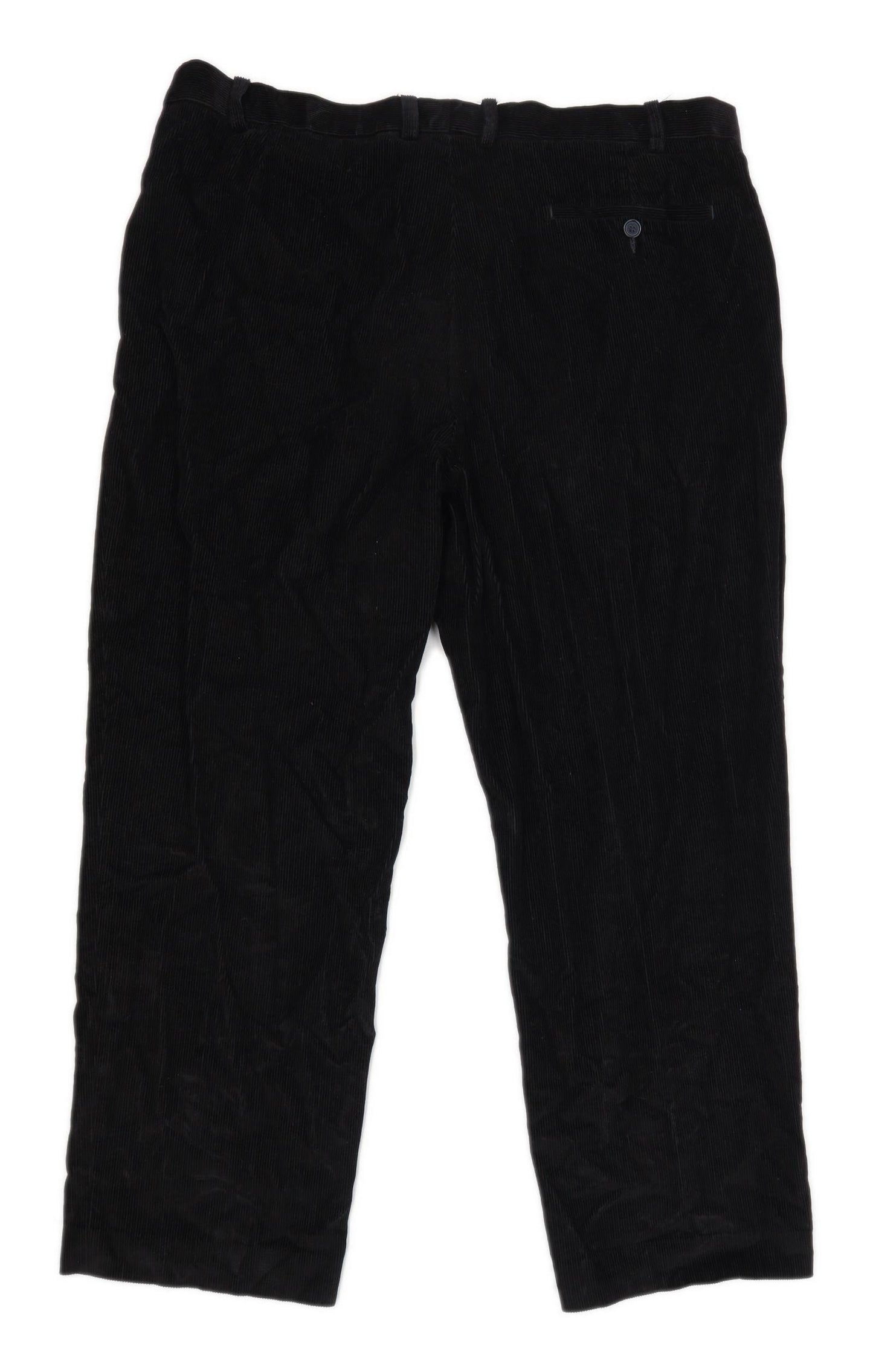 Marks & Spencer Mens Black Corduroy Trousers Size W40/L29