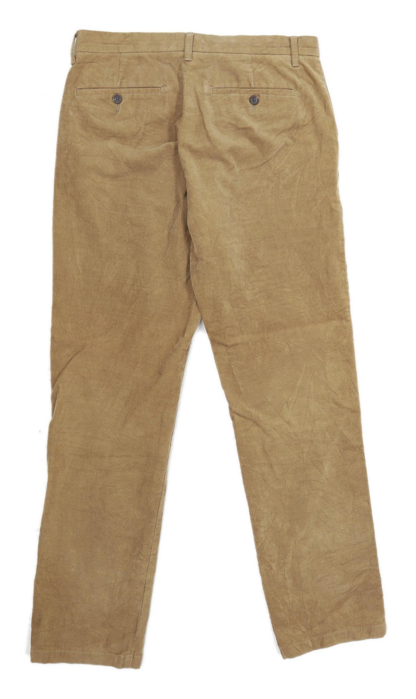 Marks & Spencer Mens Brown Corduroy Trousers Size W32/L33
