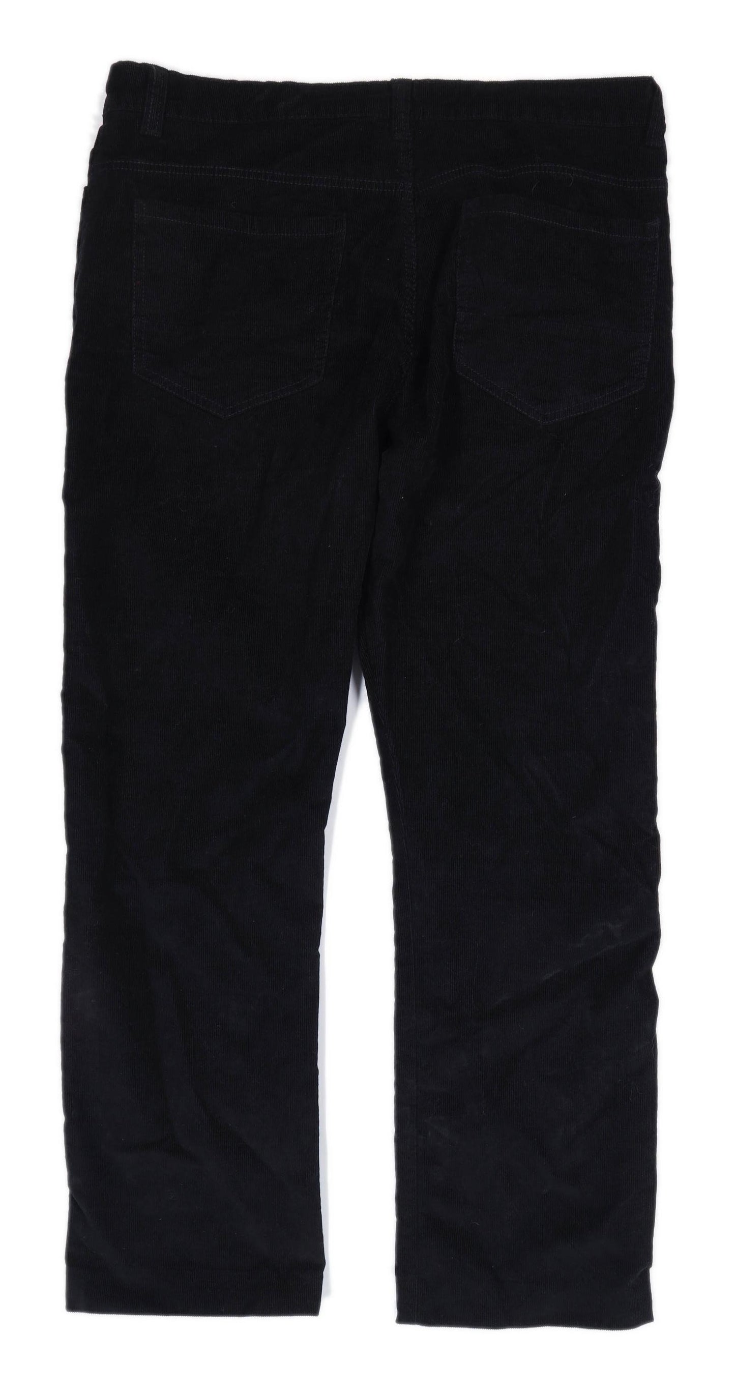 Denim Co Mens Black Corduroy Trousers Size W34/L28