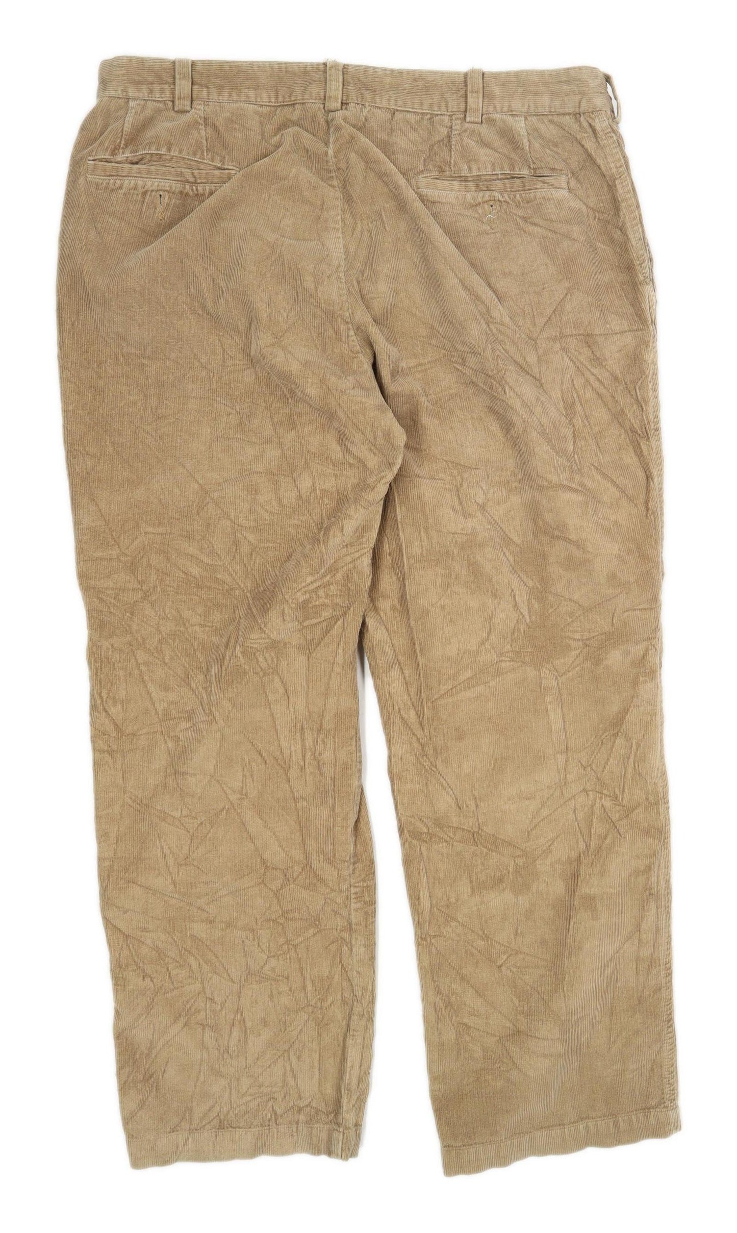 Ultimo Mens Brown Corduroy Trousers Size W36/L28