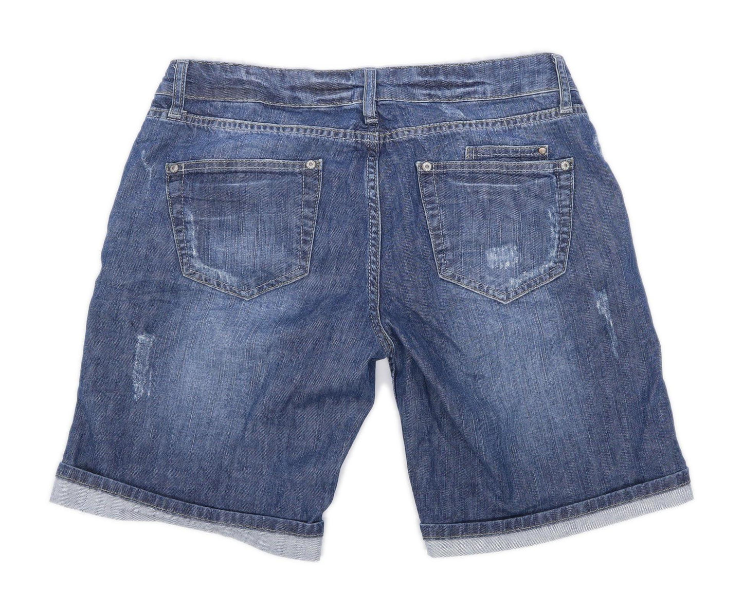 Hallhuber Mens Blue Denim Shorts Size W38/L8
