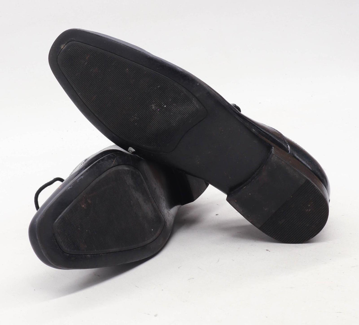 F&F Mens UK Size 8 Black Casual Shoes