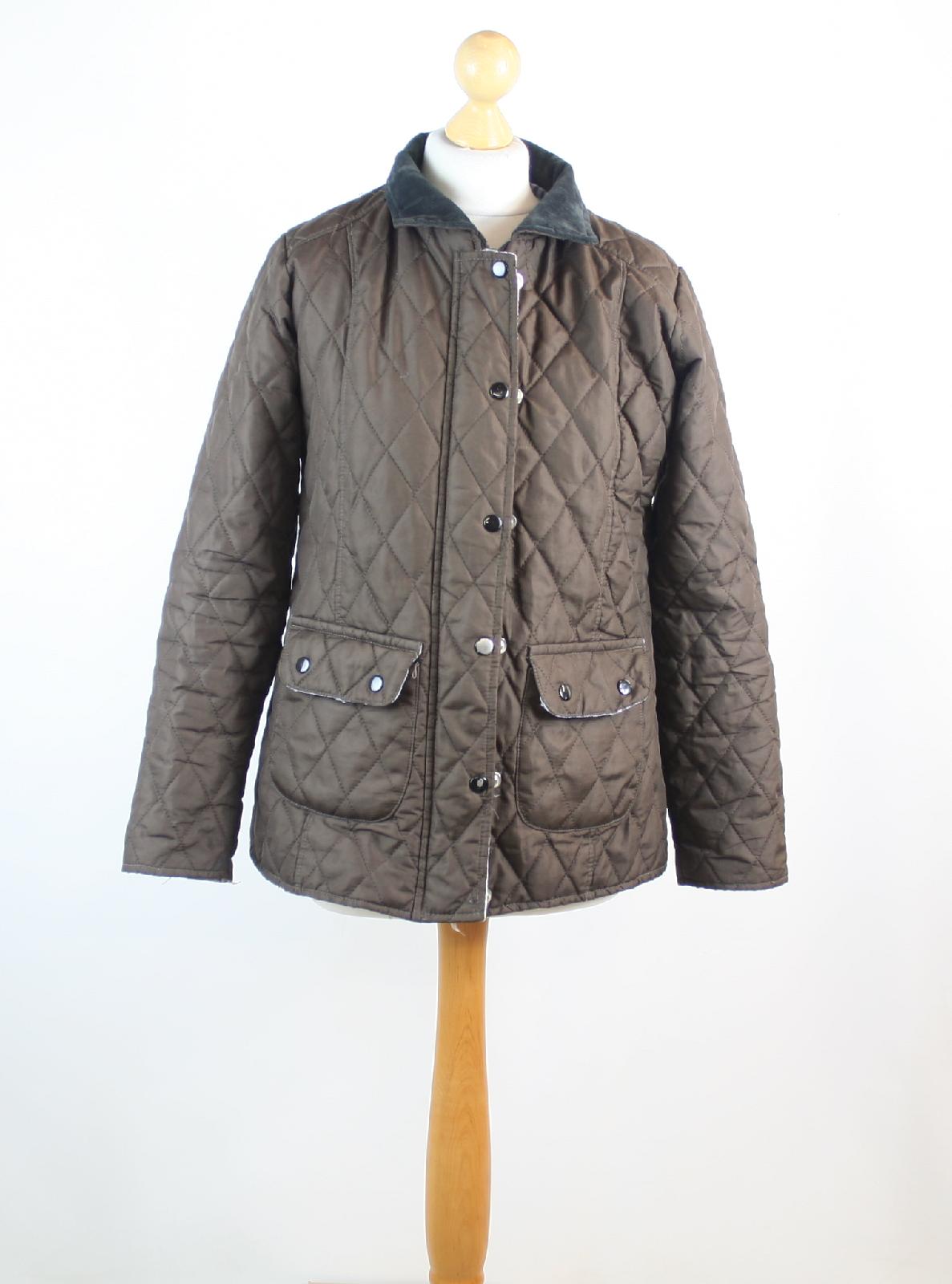 Miss 21 Womens Size 10 Brown Quilted Jacket