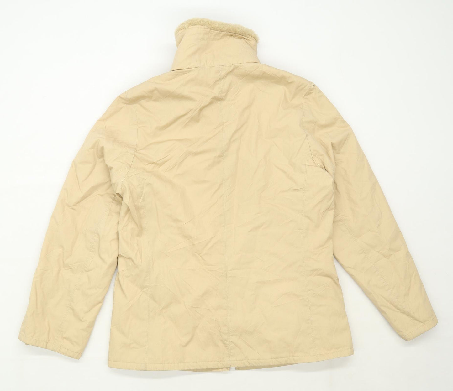 Marks & Spencer Womens Size 8 Beige Midweight Coat