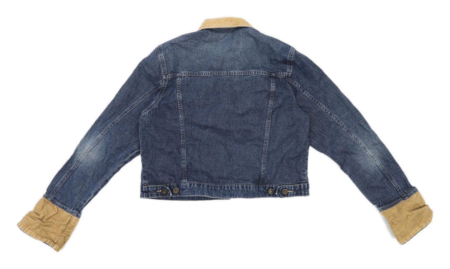 Miss Etam Womens Size L Denim Blue Jacket