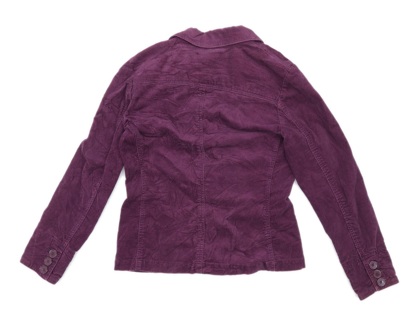 M&Co Womens Size 10 Cotton Purple Jacket