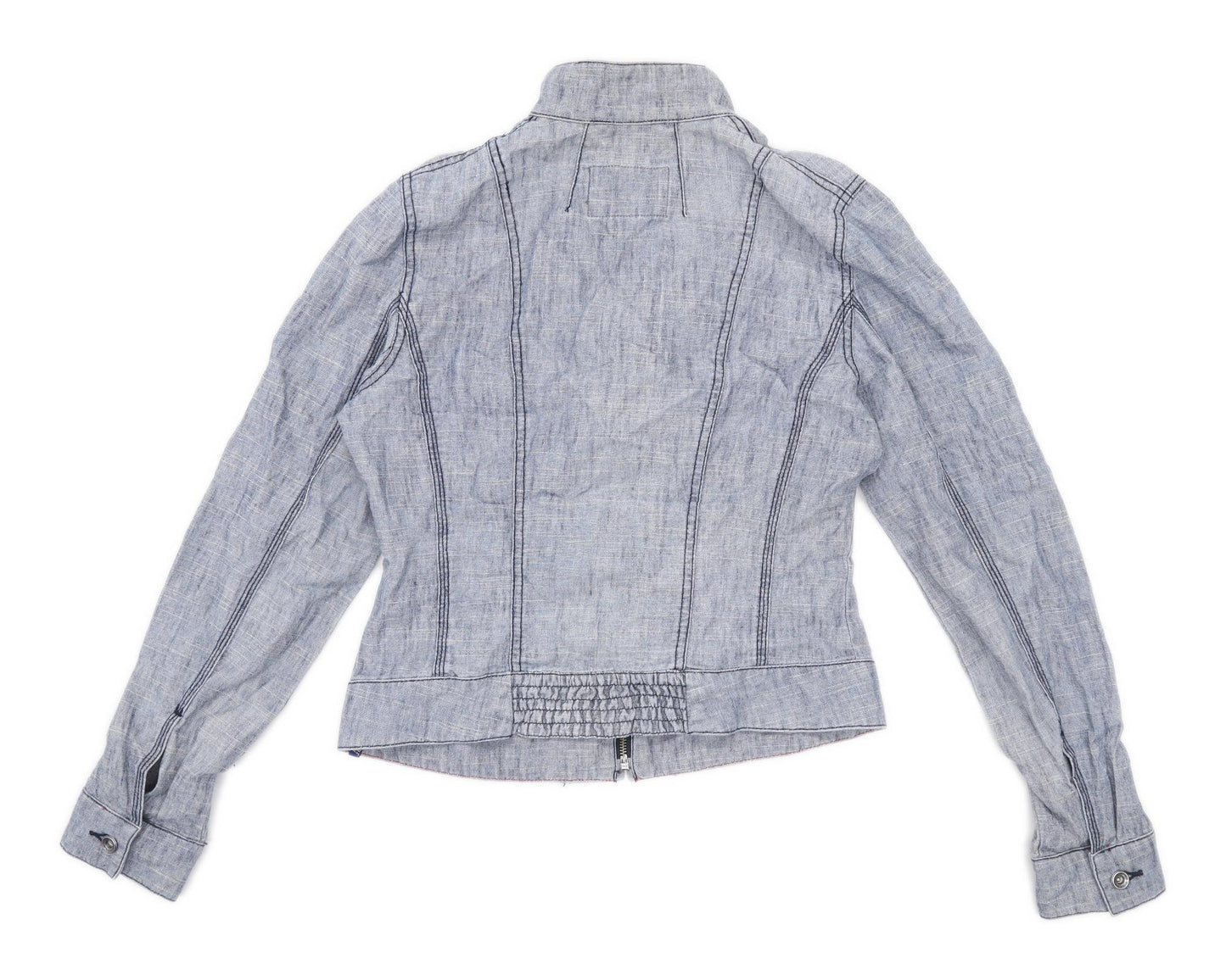 Mexx Womens Size 12 Cotton Grey Lightweight Jacket