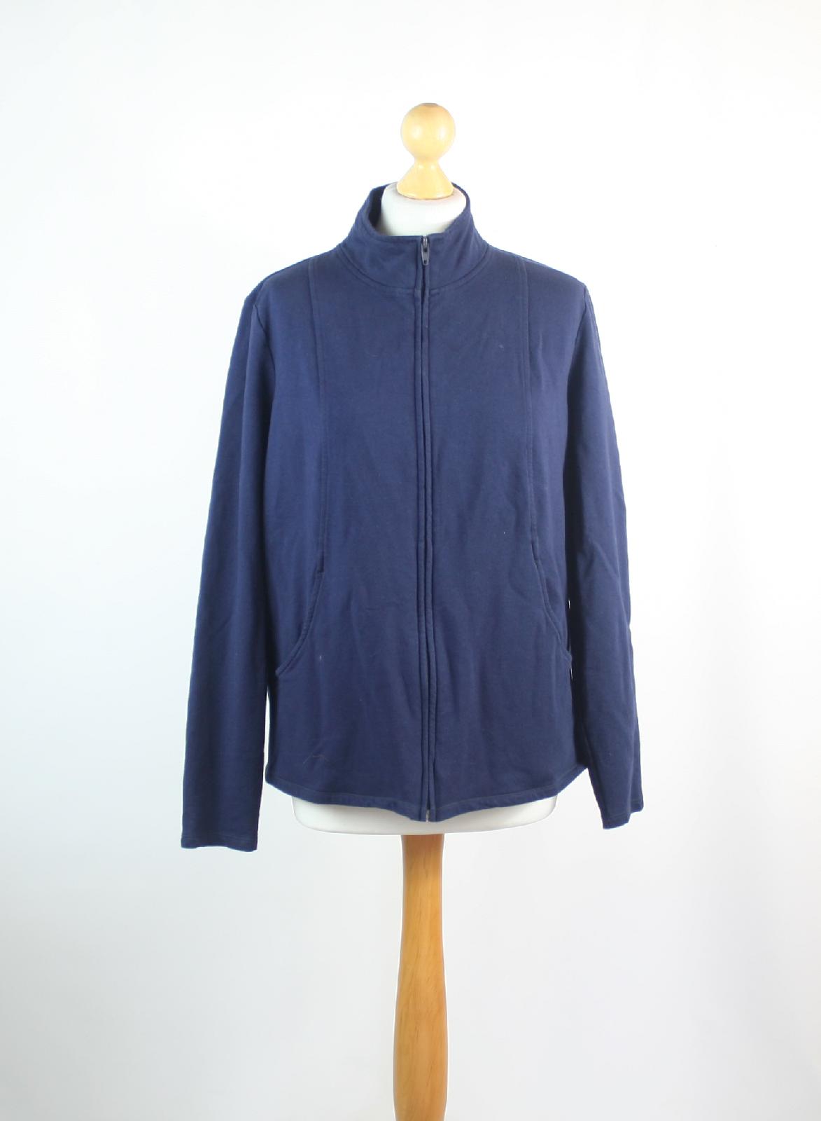 Marks & Spencer Womens Size 18 Blue Cotton Jacket
