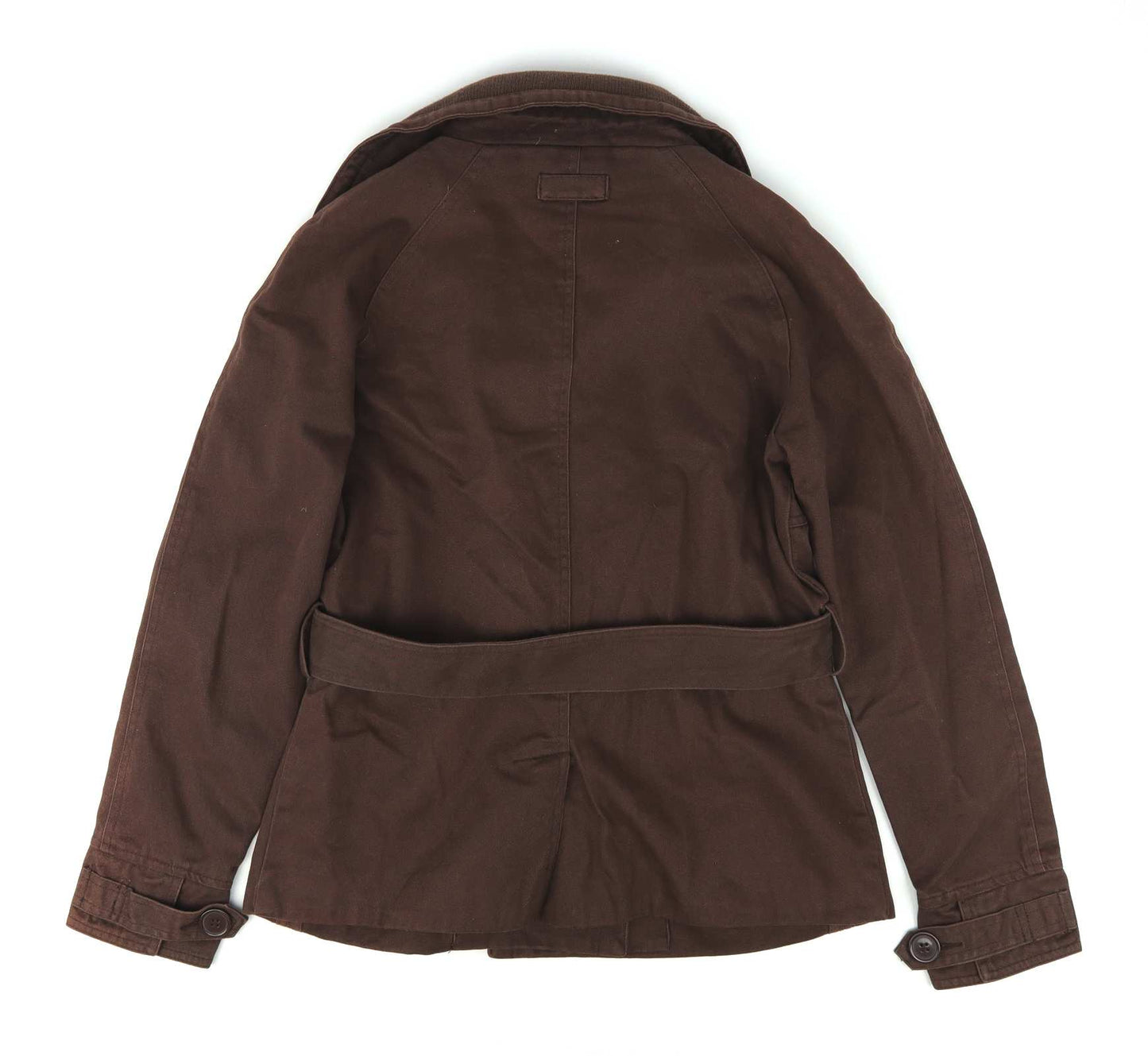 Miss Fiori Womens Size 12 Brown Cotton Jacket