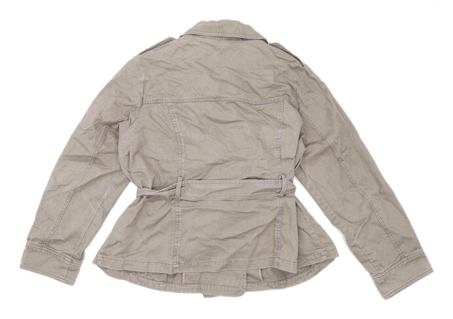 Marks & Spencer Womens Size 18 Cotton Grey Peacoat