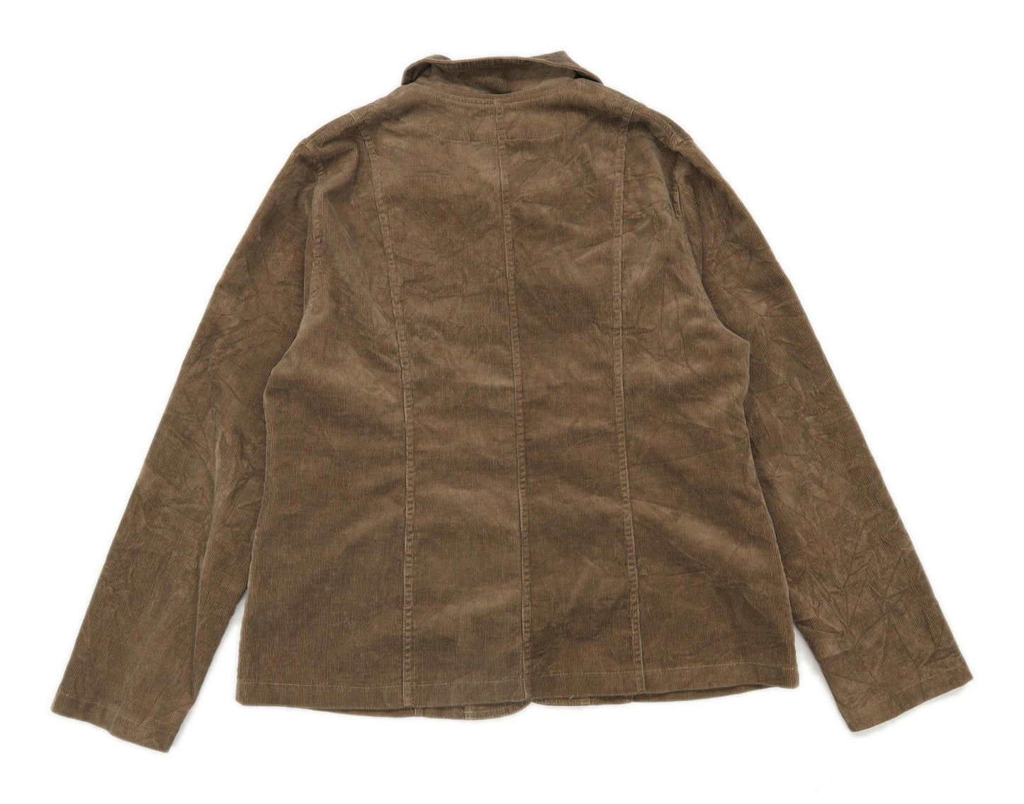Mikel Womens Size 16 Corduroy Blend Textured Brown Jacket