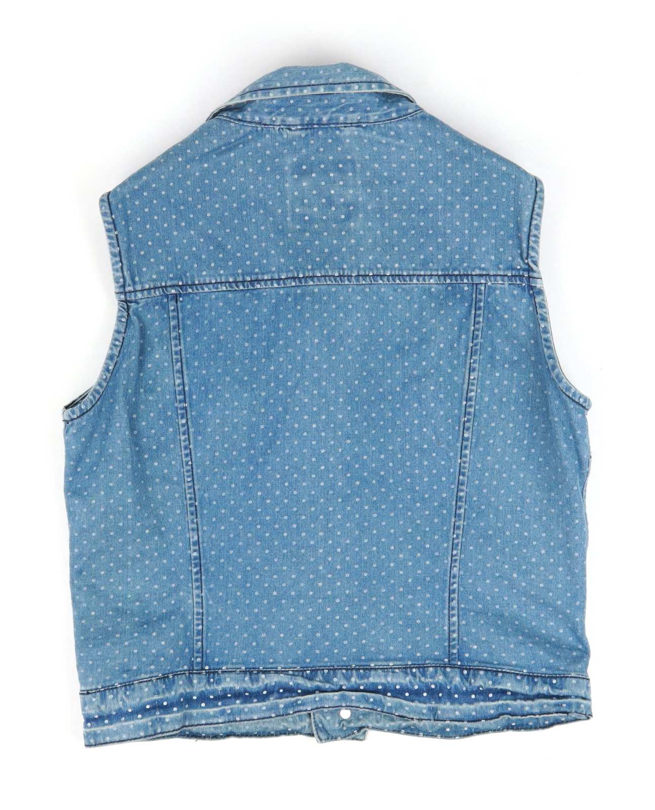 Marks & Spencer Womens Size M Blue Denim Waistcoat