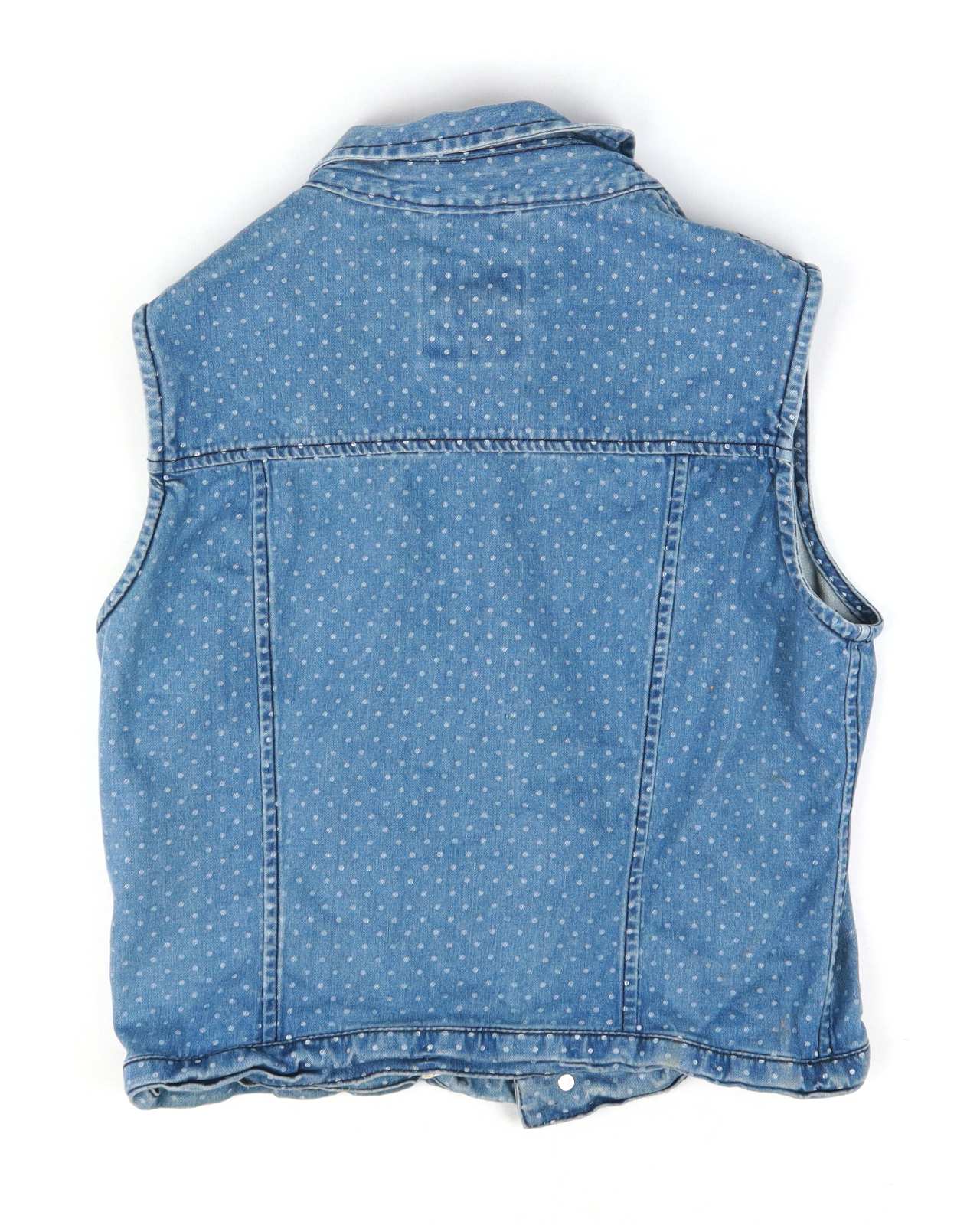 Marks & Spencer Womens Size S Blue Denim Waistcoat