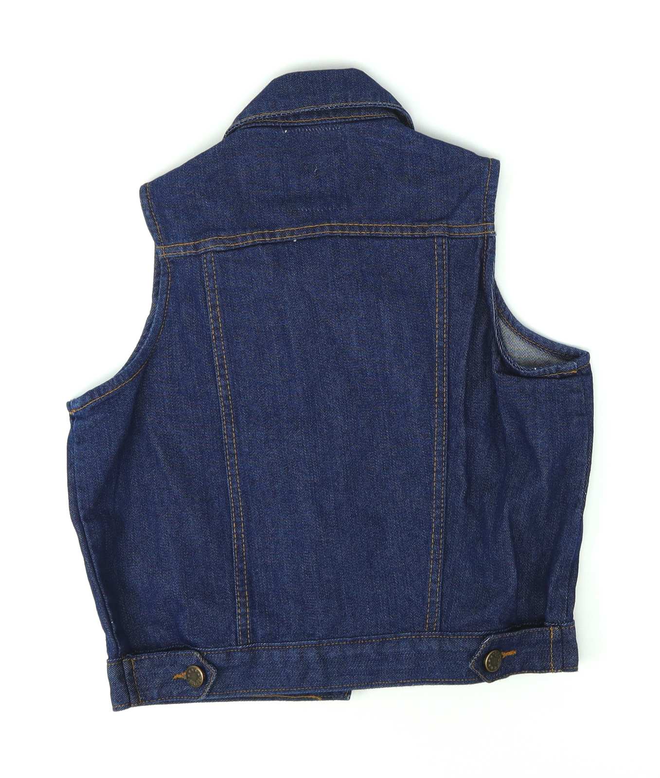 MFW Jeans Womens Size 8 Blue Denim Waistcoat