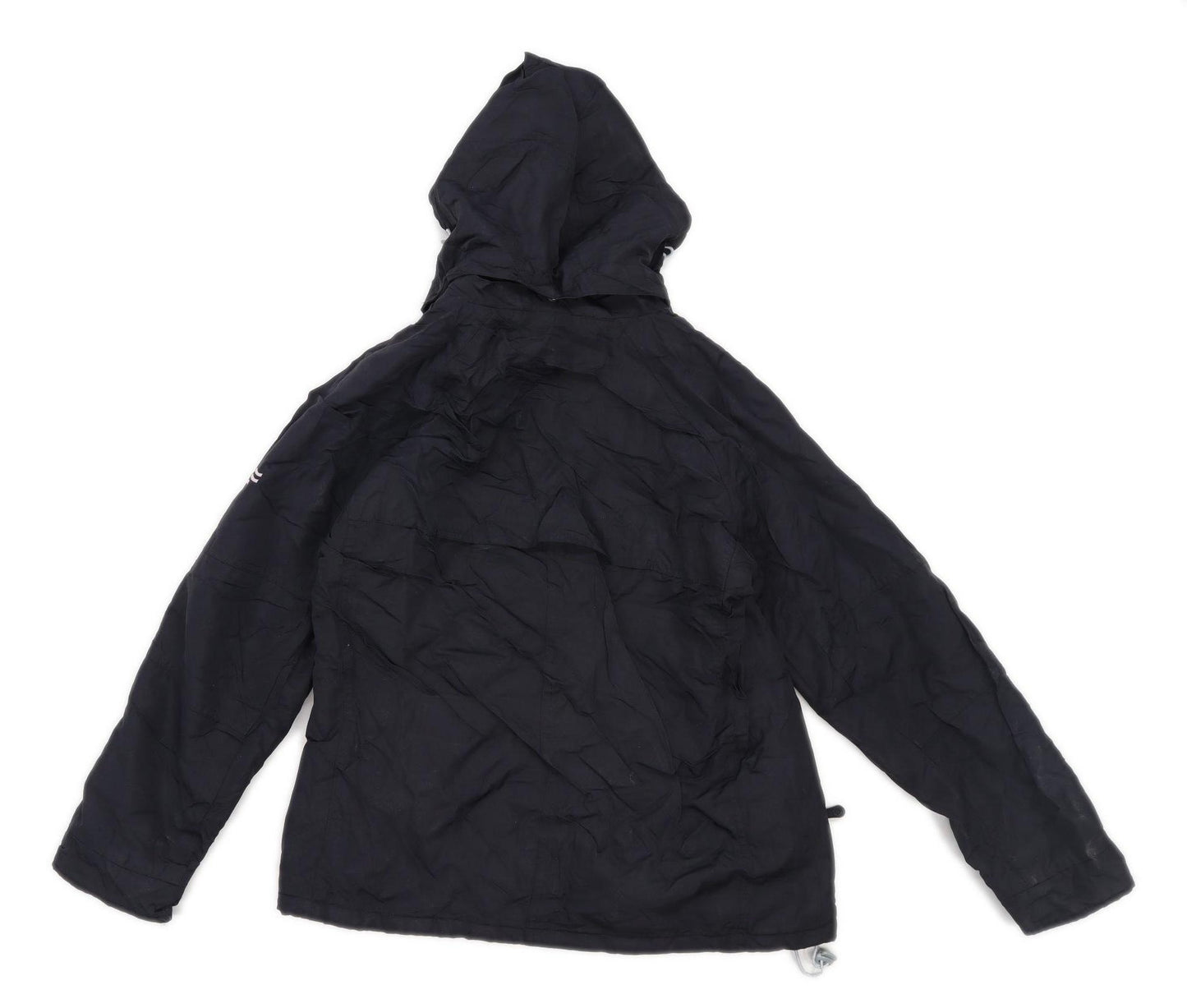 Paolo Feretti Womens Size M Black Raincoat